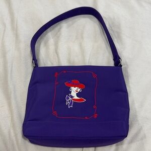Vintage Red Hat Society Purple Elka Handbag